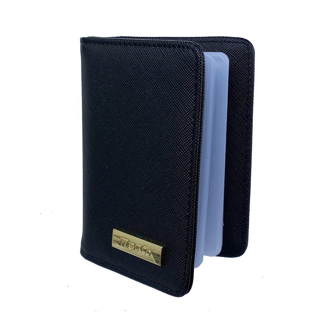 Mel&Co Saffiano Leatherette Bifold Card Holder