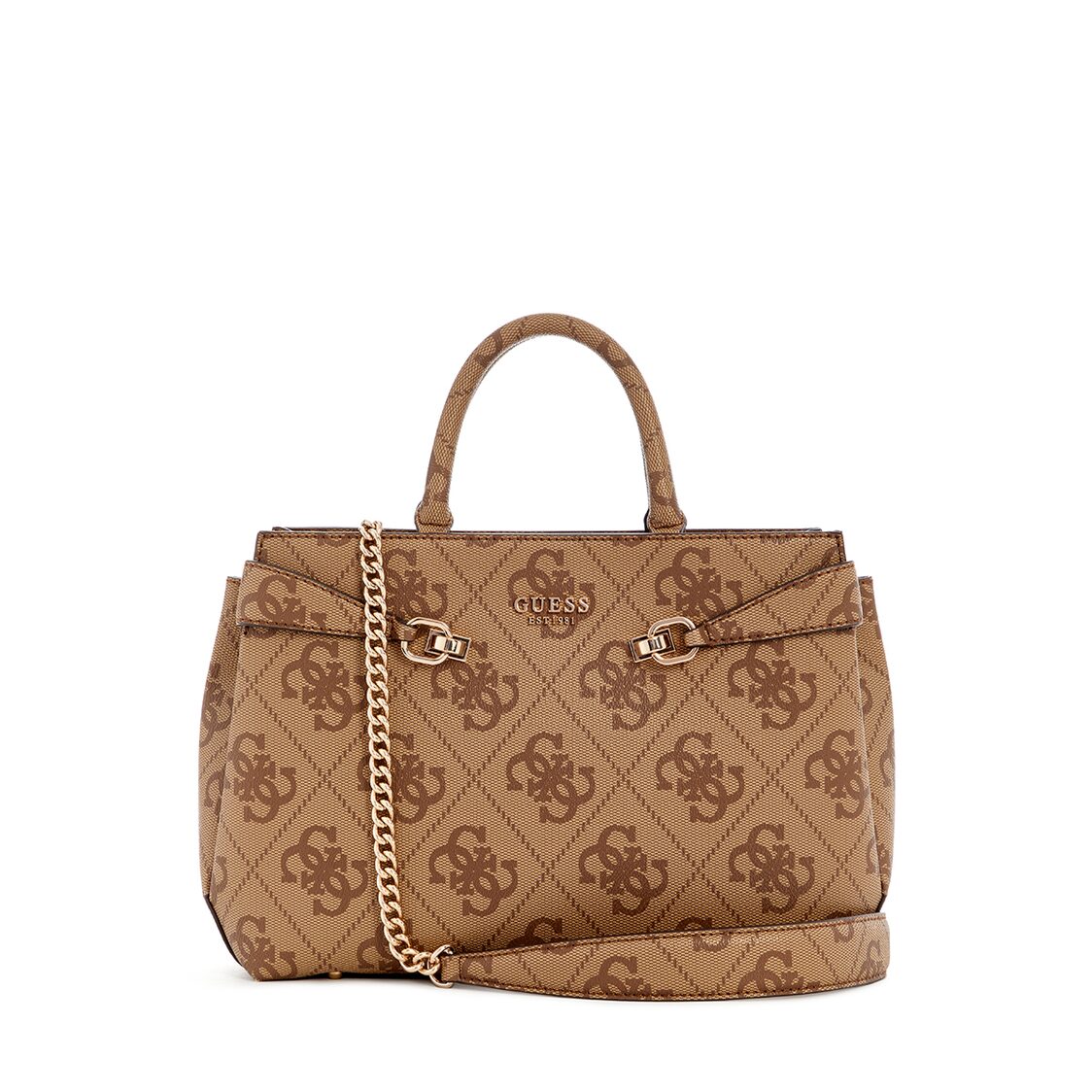 Guess Lorelei Girlfriend Satchel - Latte Logo