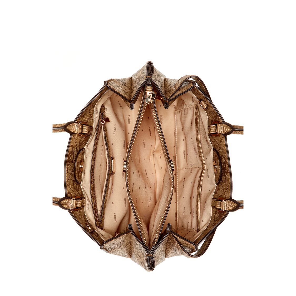 Guess Lorelei Girlfriend Satchel - Latte Logo