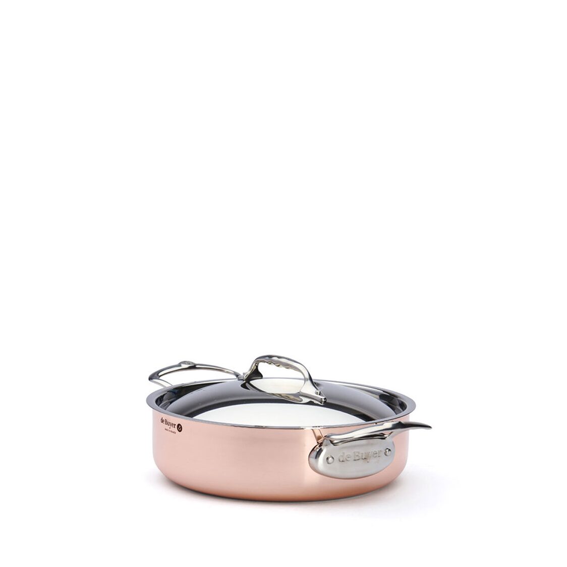 De Buyer Copper 24cm Low Casserole 209DB-6241.24