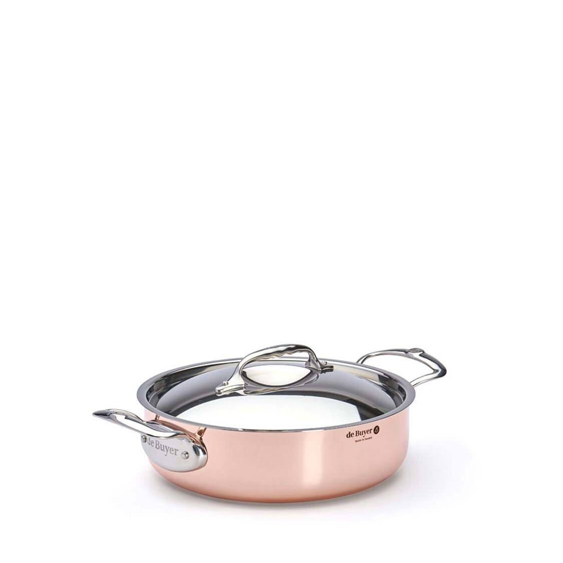 De Buyer Copper 24cm Low Casserole 209DB-6241.24