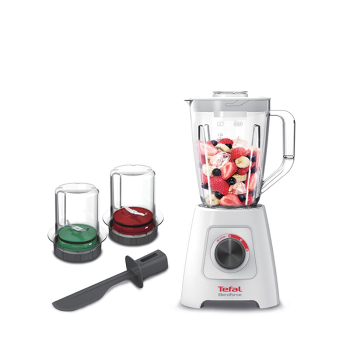 Tefal 600W Blender Blendforce With Grinder, Chopper & Spatula BL4291