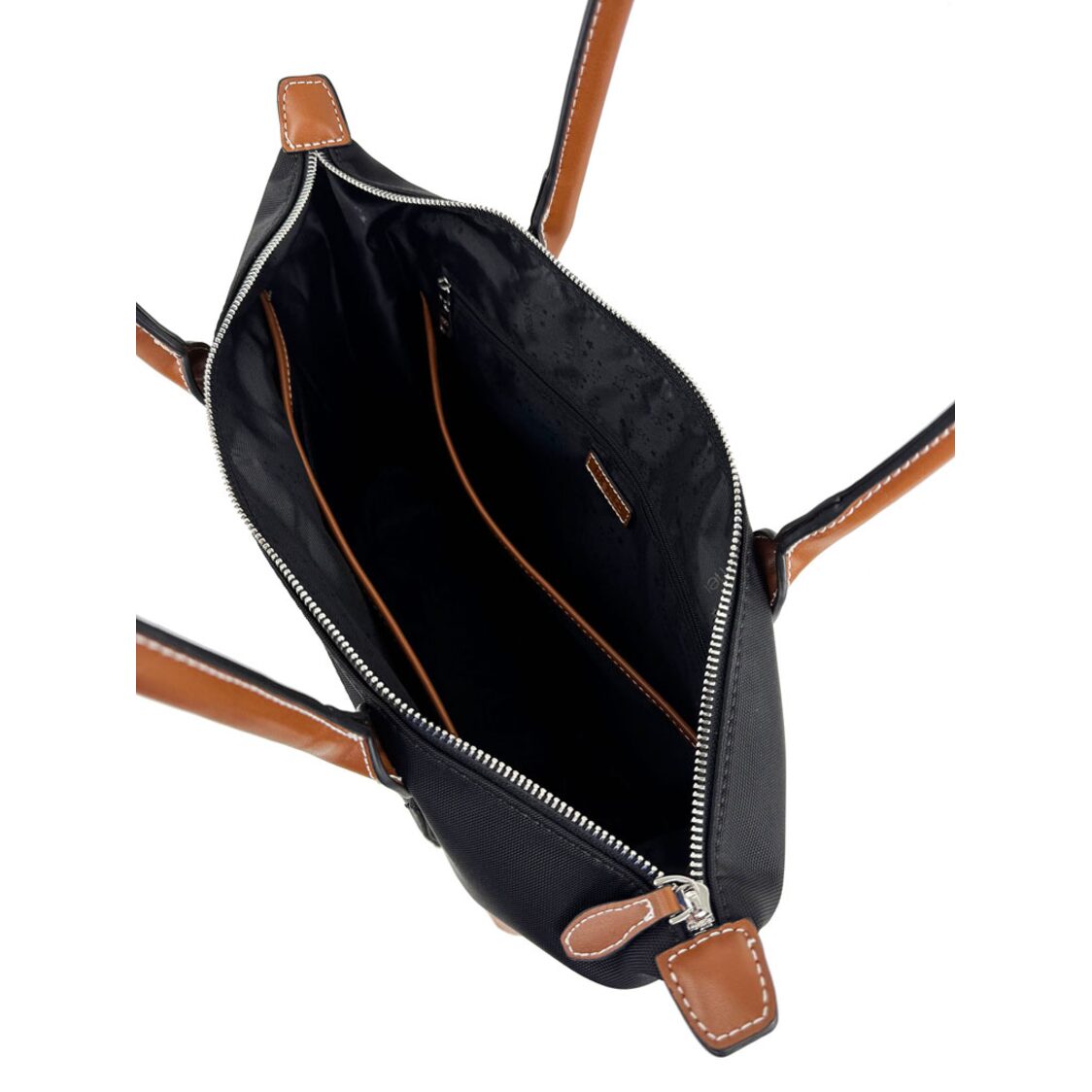 Mel&Co Nylon Canvas Tote With Zipper