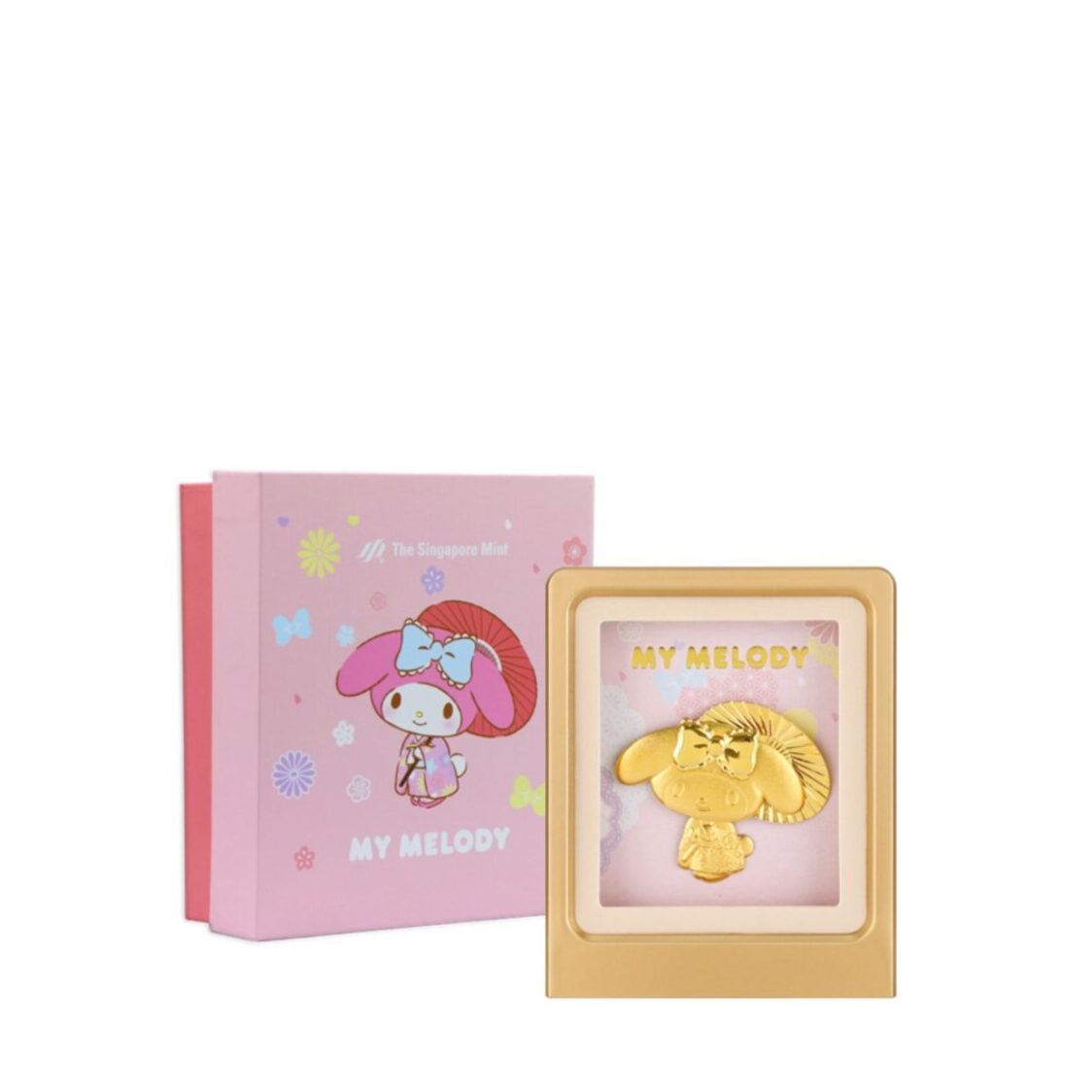 The Singapore Mint My Melody Showa Collection 24K Gold Foil in Frame