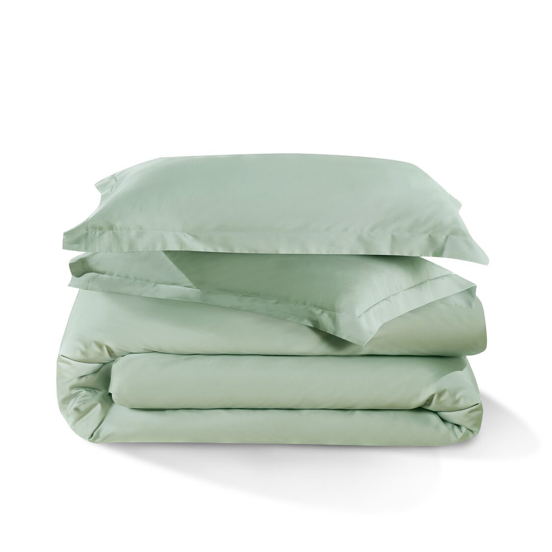 Bellami Tencel Organic Cotton Heirloom Solid 1300TC Fitted Sheet / Bedset - Cloudy Green