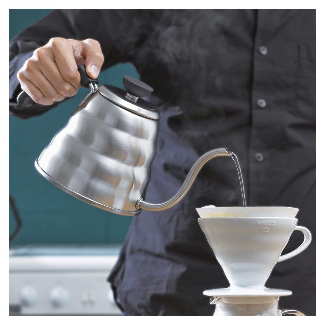 HARIO V60 Coffee Drip Kettle "Buono" 600ml (VKB-100HSV)