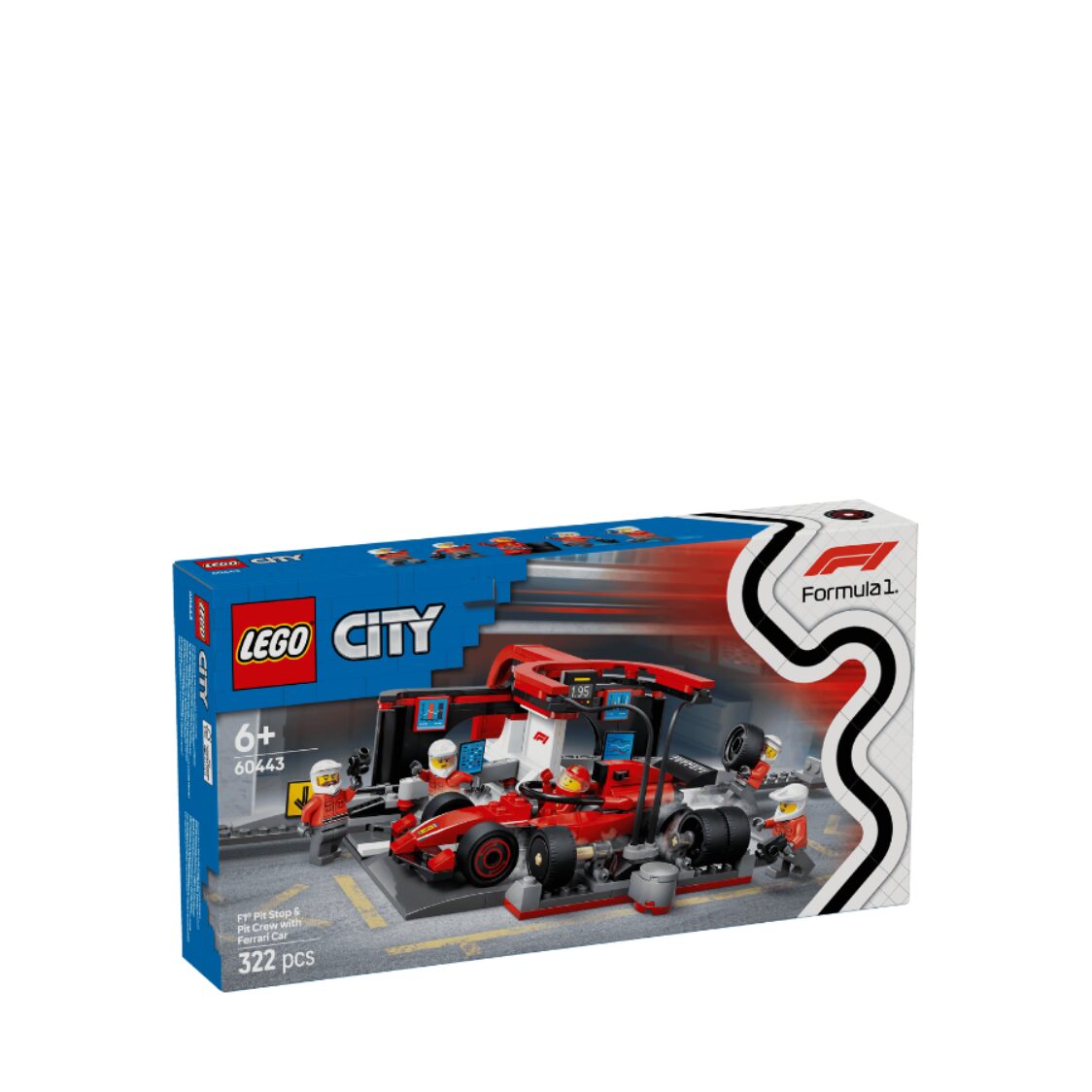 Lego F1® Pit Stop & Pit Crew with Ferrari Car 60443