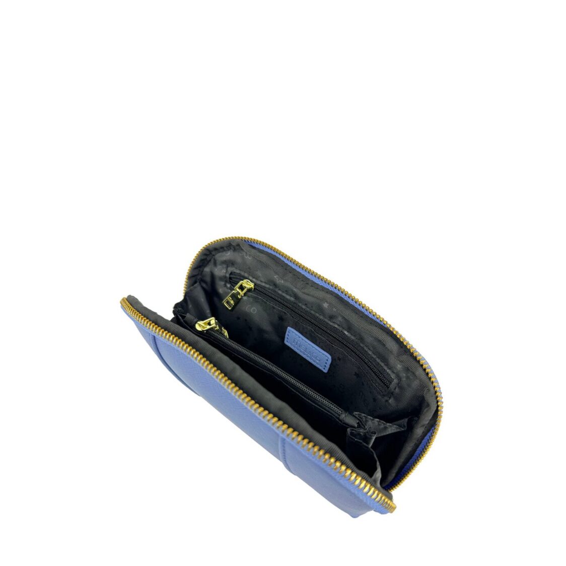 Mel&Co Saffiano-Effect Loop Handle Zip-Around Wristlet Pouch