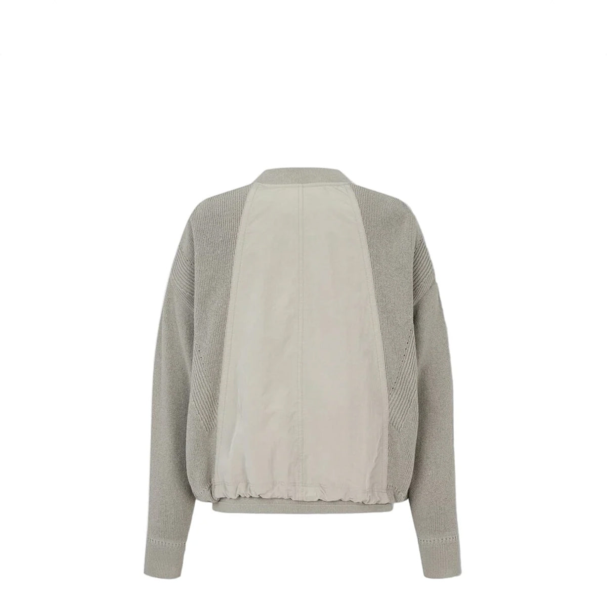 Voice Of Voices Zippered Knit Mixed Jumper