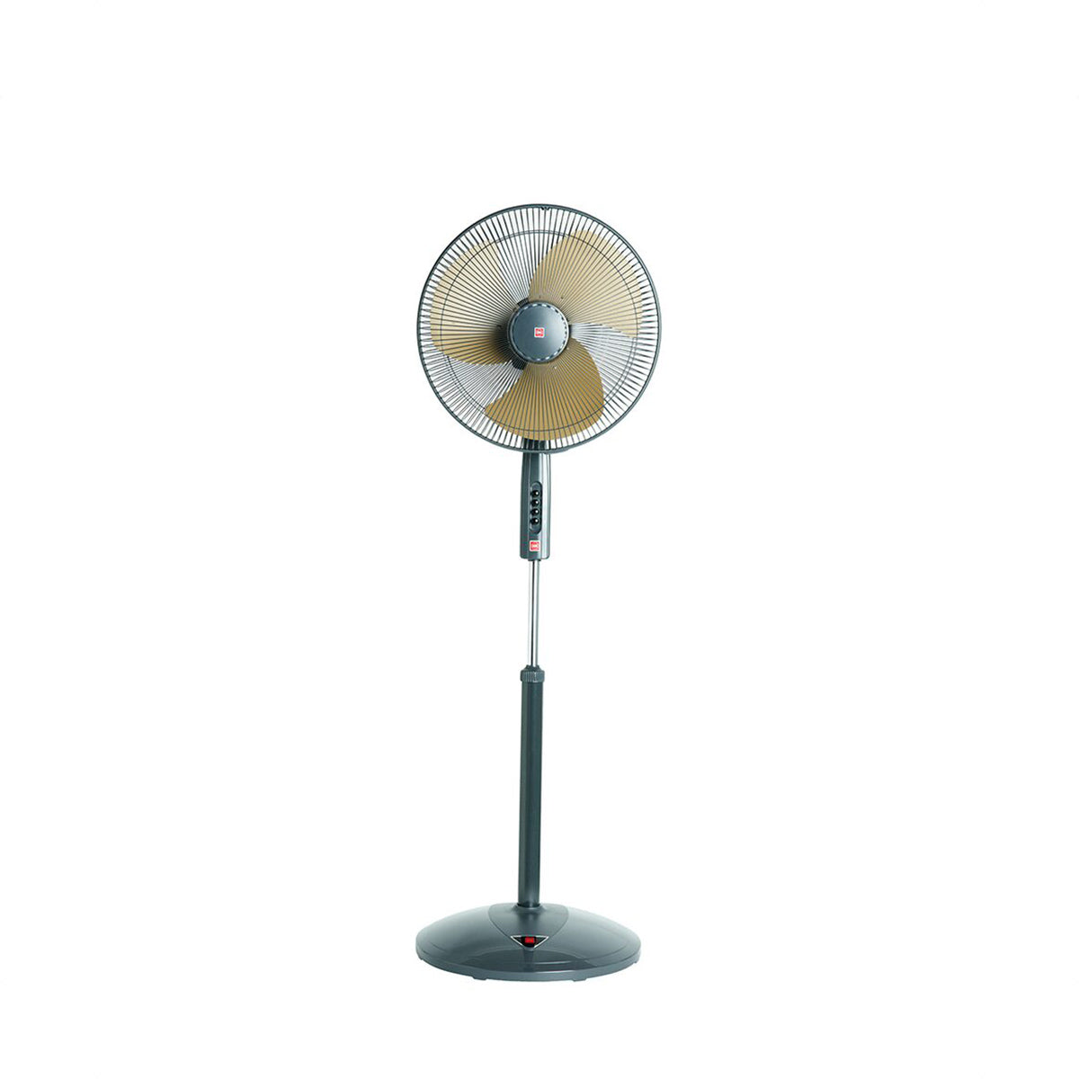 KDK Stand Fan w Metal Blade P40US Gold