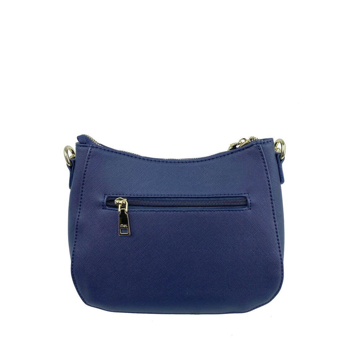 Mel&Co Saffiano-Effect Curve Top Sling Bag