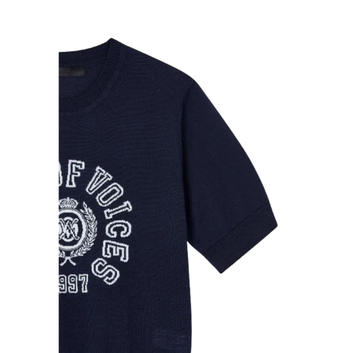 Voice Of Voices Logo Detail Half Sleeve Knit