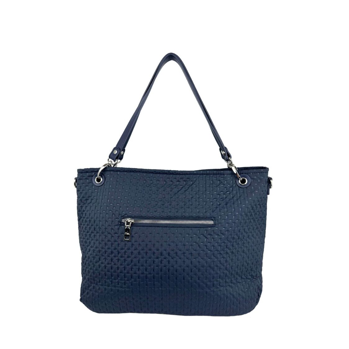 Mel&Co Embossed Nylon Double Handle Bag