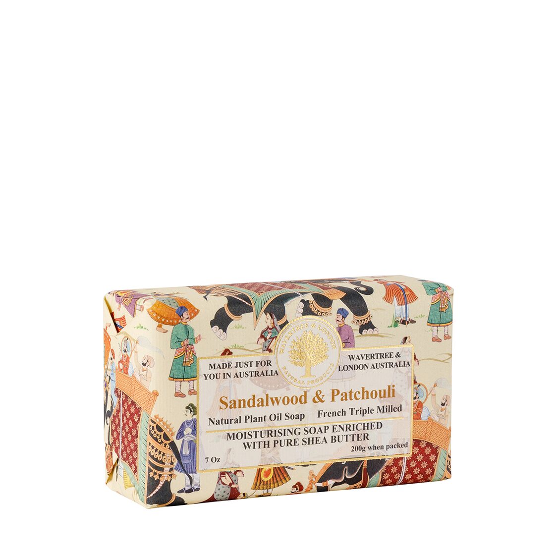 Wavertree & London Sandalwood & Patchouli Soap Bar 200g