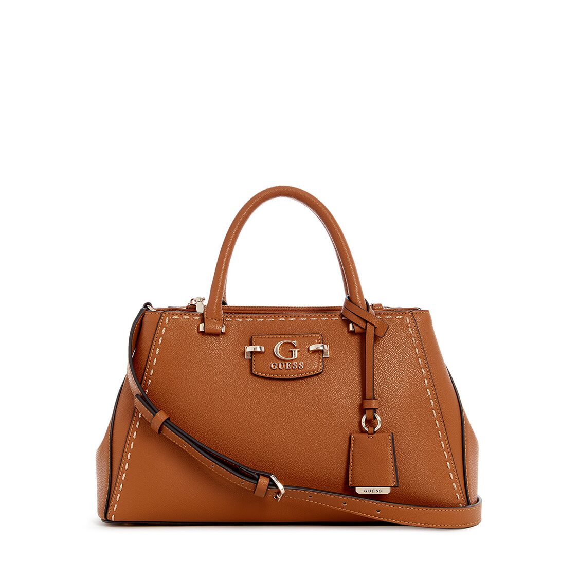 Guess Nastra Society Satchel, Caramel