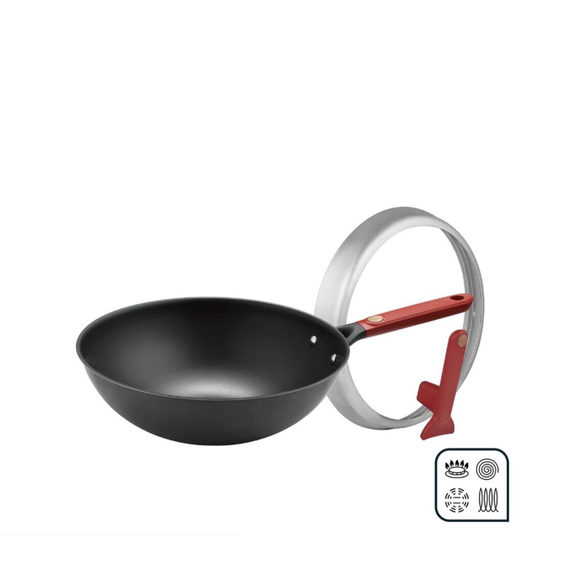 ASD Ti-Fusion 30cm Nitrided Iron Stirfry Wok (CF30T2Q)