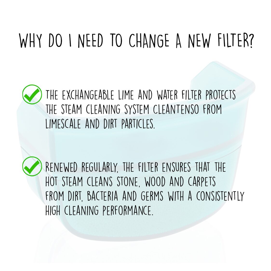 Leifheit Replacement Filter Steam Mop Clean Tenso L11912