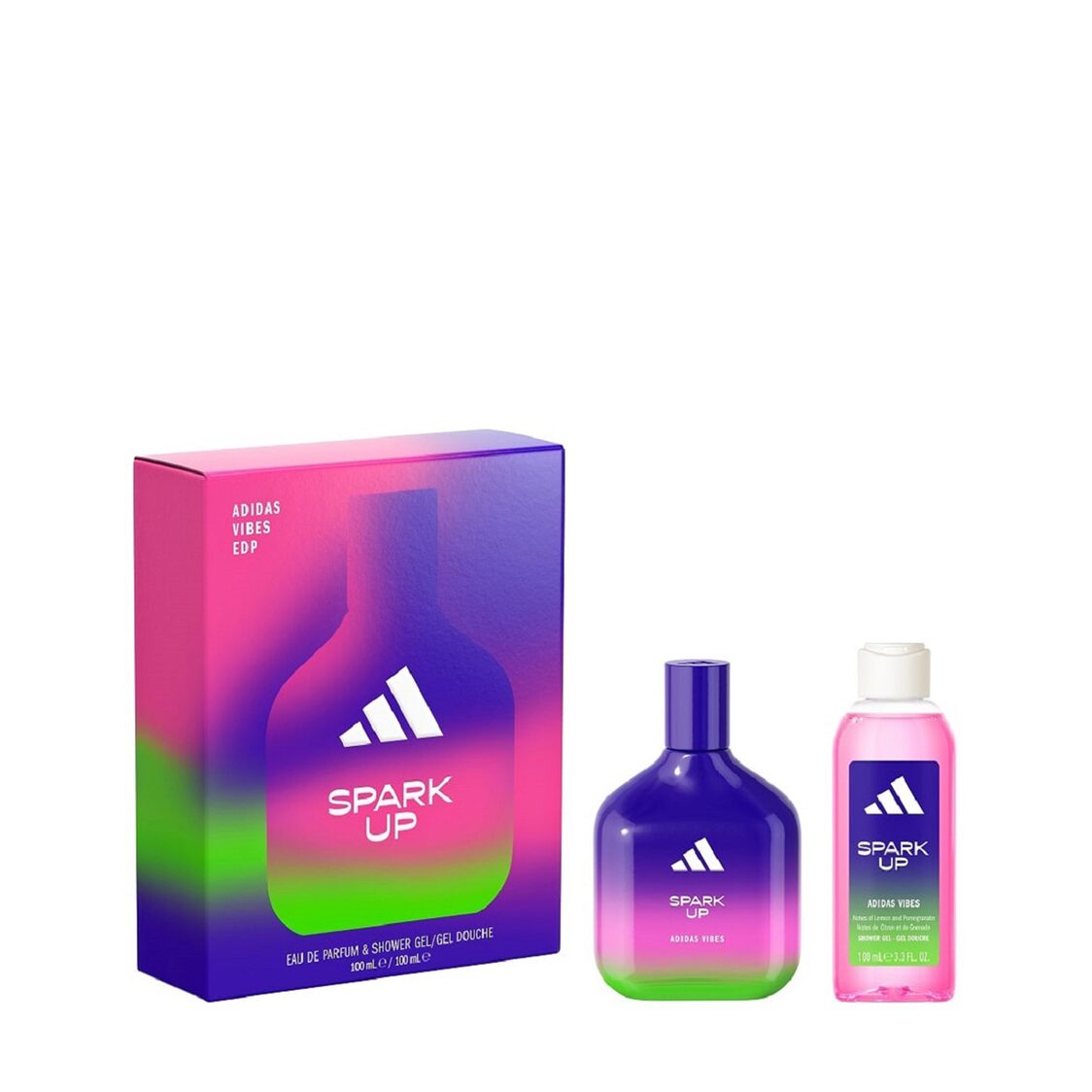 Adidas Vibes Spark Up Eau de Parfum 100ml & Body Wash 100ml