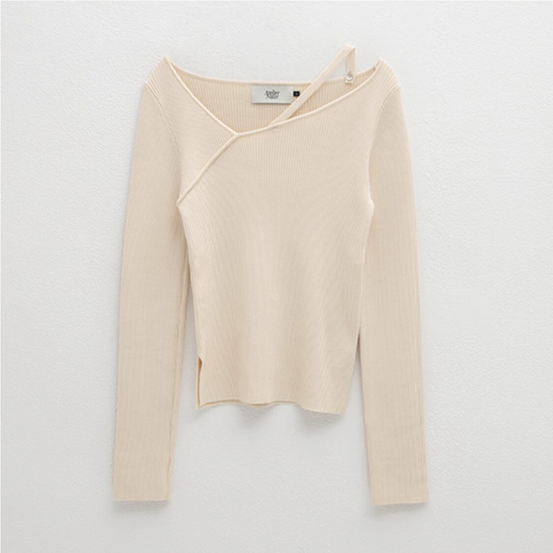 Atelier Nain Unbalanced Neck Strap Knit - Ivory