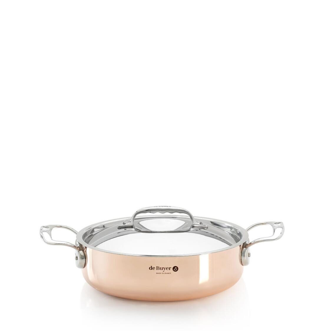De Buyer Copper 24cm Low Casserole 209DB - 6241.24 - Metro Singapore Departmental Store - Celebrating 69 Years in SG