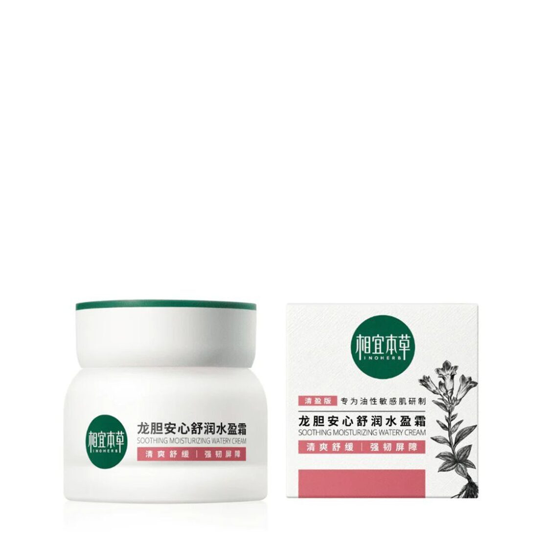 Inoherb Gentiana Soothing Moisturizing Watery Cream 50g