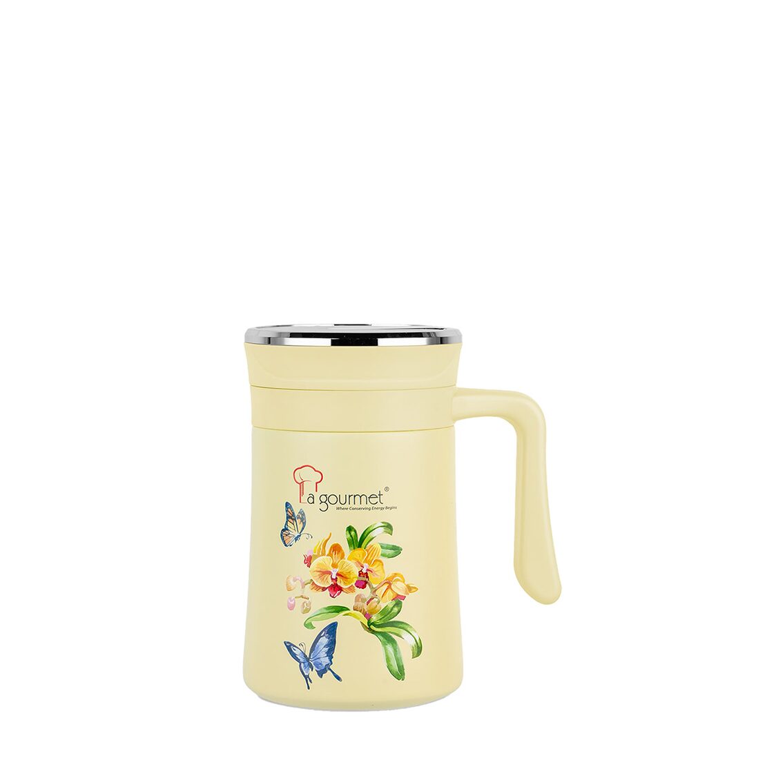 La Gourmet B.Nic 500ml Mug Hibiscus Yellow (LGBTC419286 YL)