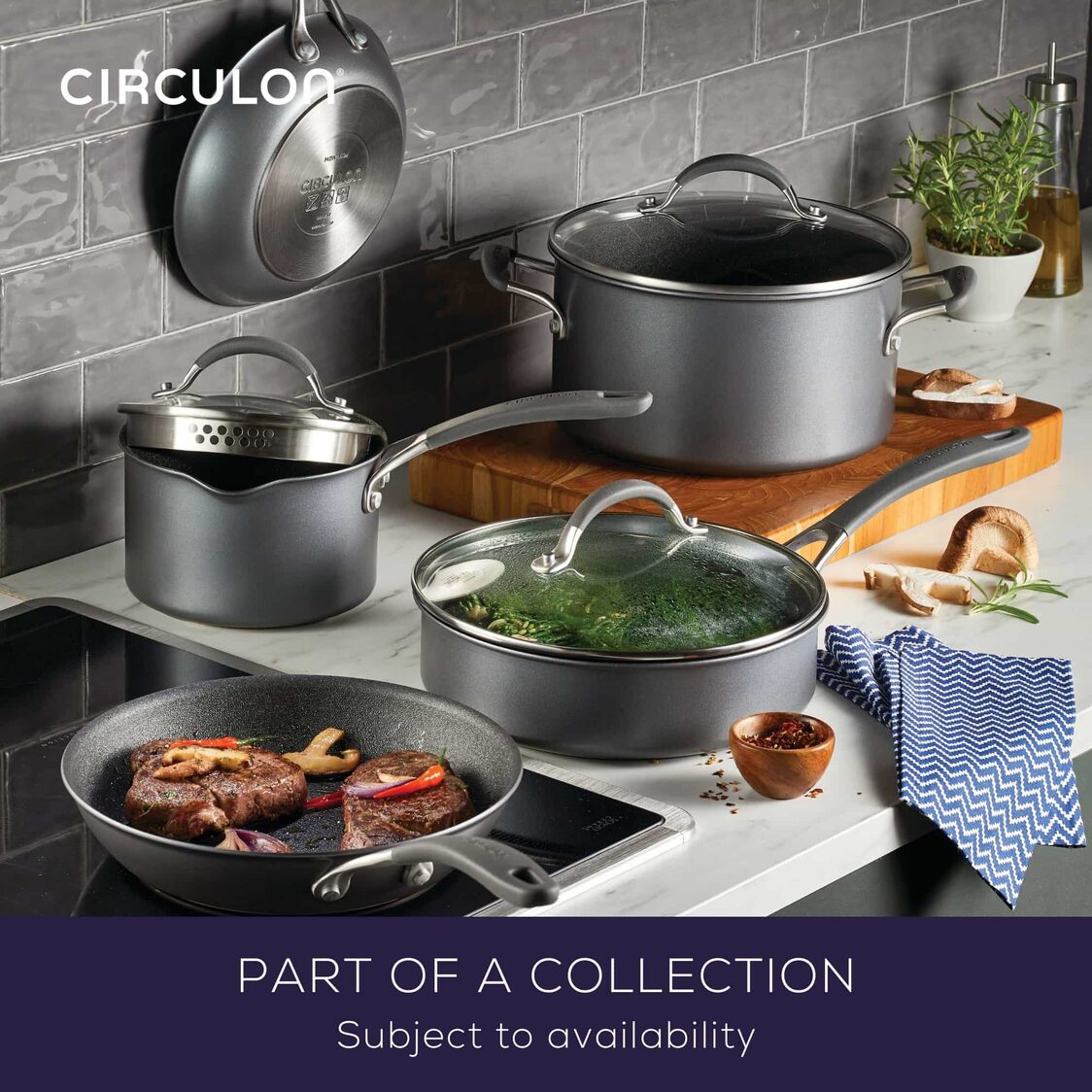 Circulon ScratchDefense A1 34cm Stirfry Pan with Helping Handle