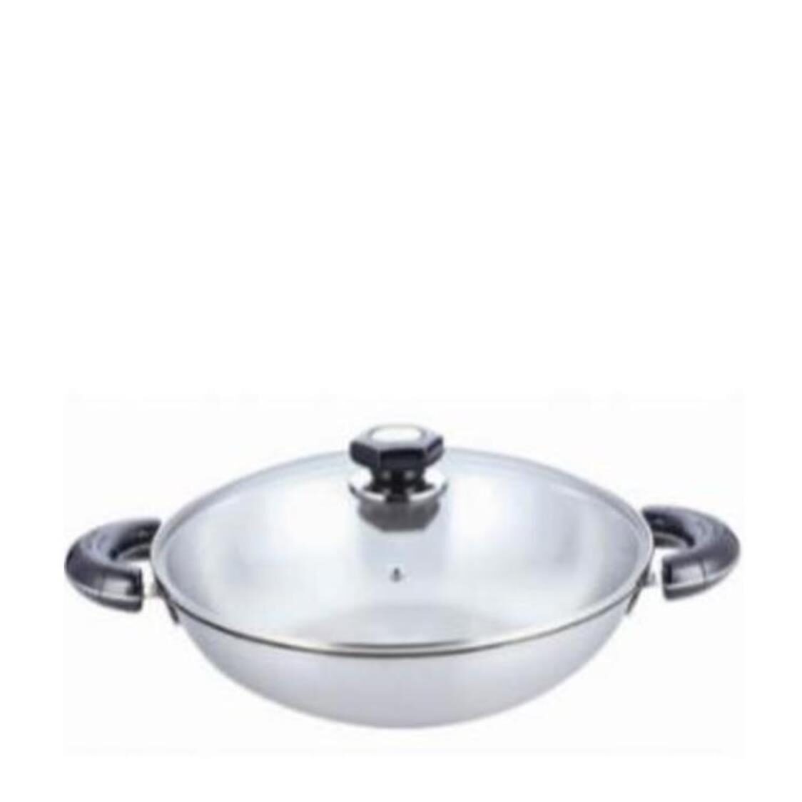 La Gourmet 32cm Elite 5-ply Stainless Steel Wok-LGWK090003