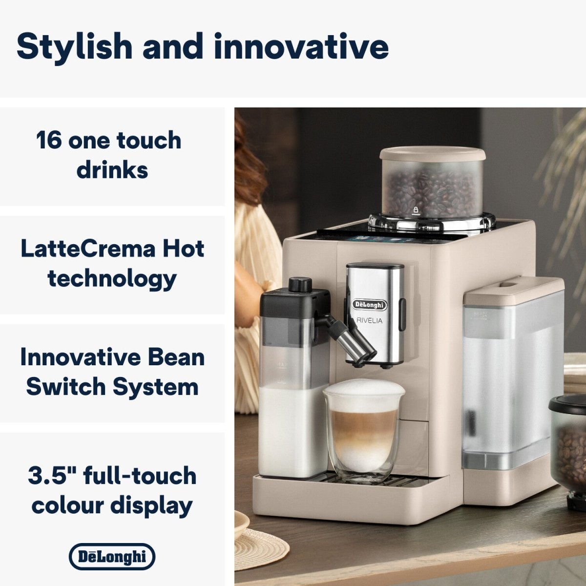 Delonghi Coffee Machine Fully - Auto Rivelia - Metro Singapore Departmental Store - Celebrating 69 Years in SG