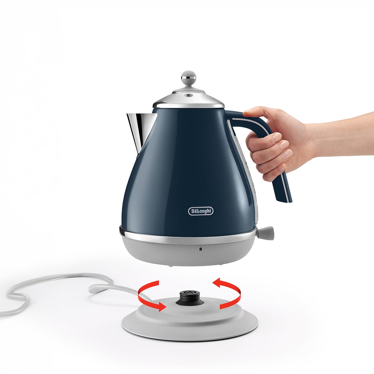 Delonghi Icona Capitals Kettle White - Metro Singapore Departmental Store - Celebrating 69 Years in SG