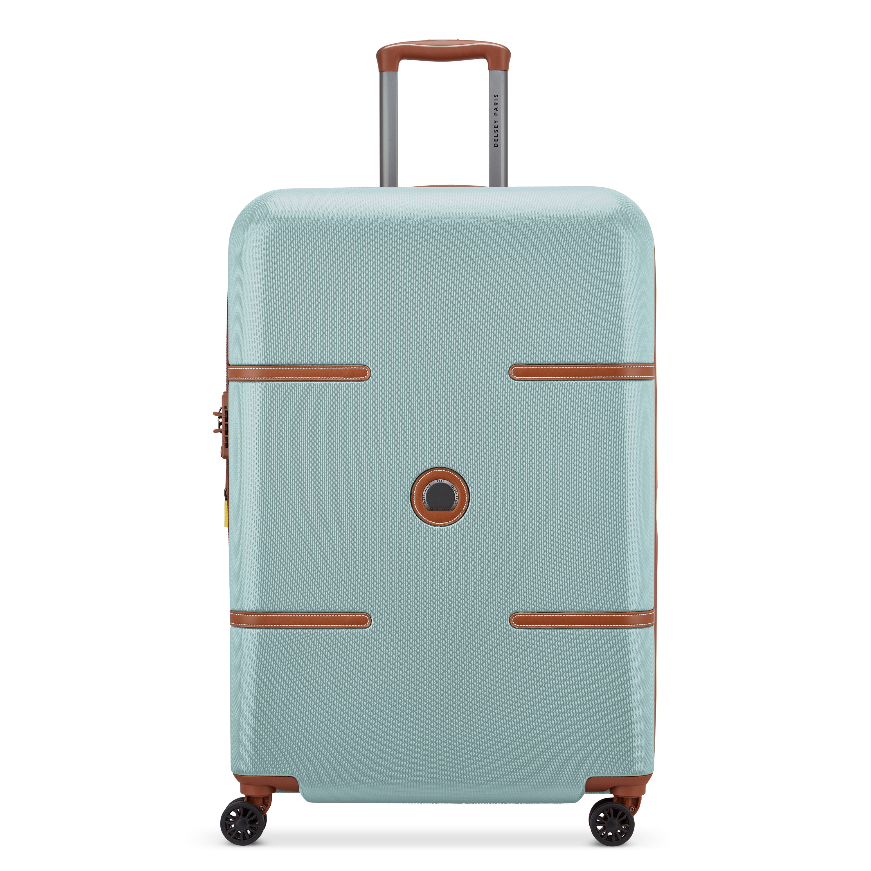 Delsey Paris Odette 4 Double Wheels Expandable Trolley Case with Anti-thef Zipper - Light Green