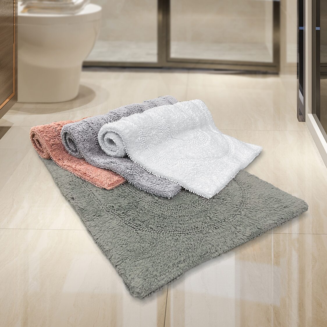 Charles Millen Signature Collection Mie Cotton Tufted Reversible Mat