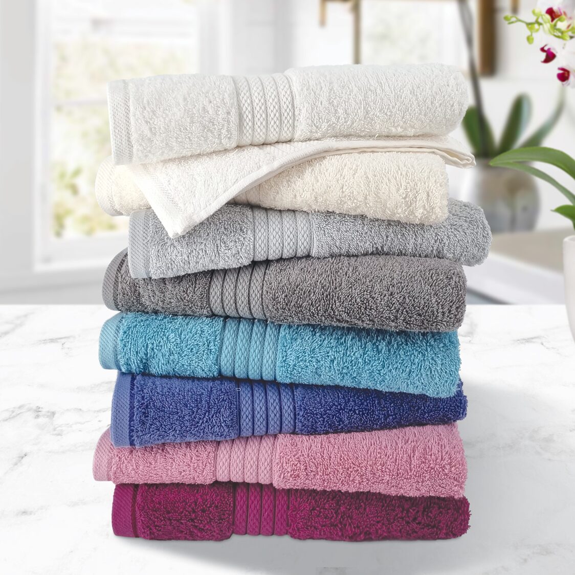 Charles Millen Suite Collection Pace Bath Towel Bright White