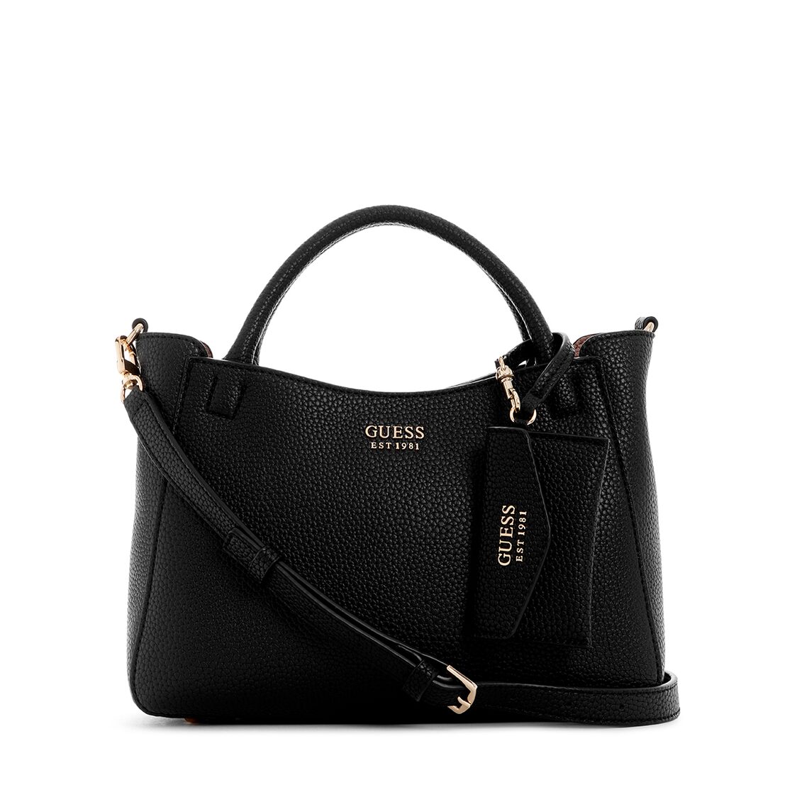 Guess Brenton Sml Girlfriend Satchel,Black