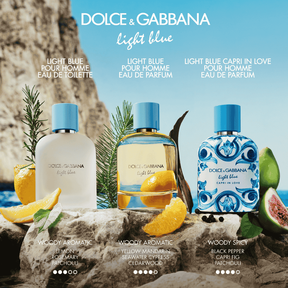 Dolce&Gabbana Light Blue Pour Homme Eau De Parfum - Metro Singapore Departmental Store - Celebrating 69 Years in SG
