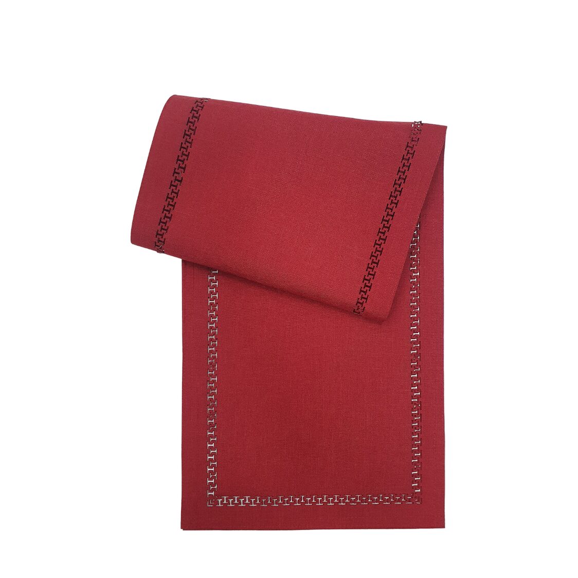 Dynasty Table Runner | Laser cut Cationic - 33 x 150 cm, Red - Metro Singapore Departmental Store - Celebrating 69 Years in SG