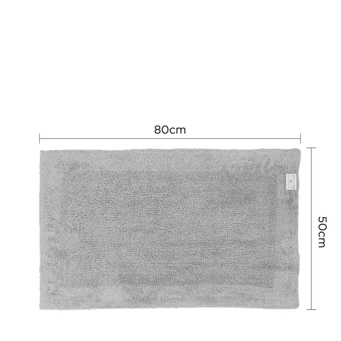 Charles Millen Signature Collection 100% Super Soft Cotton Tufted Reversible Mat – Thomas Light Grey