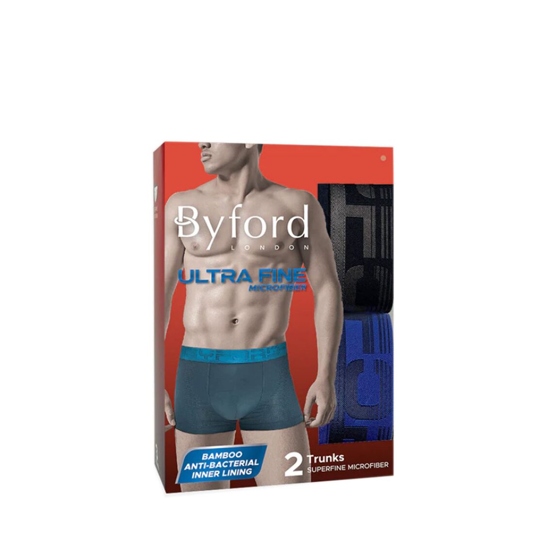 Byford 2pcs Men's Trunks Superfine Microfiber UltraFine