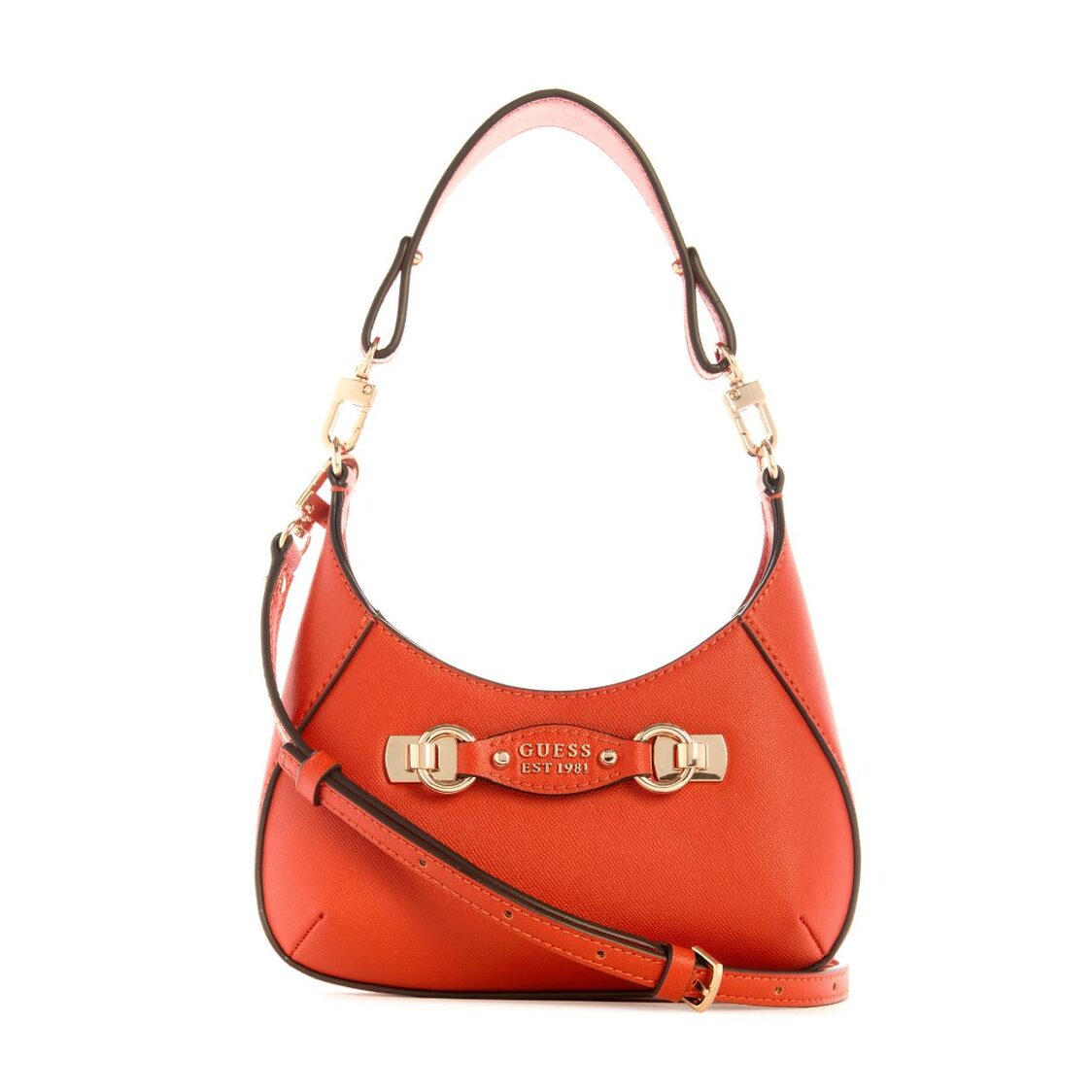Guess Mimina Mini Top Zip Crossbody - Chili