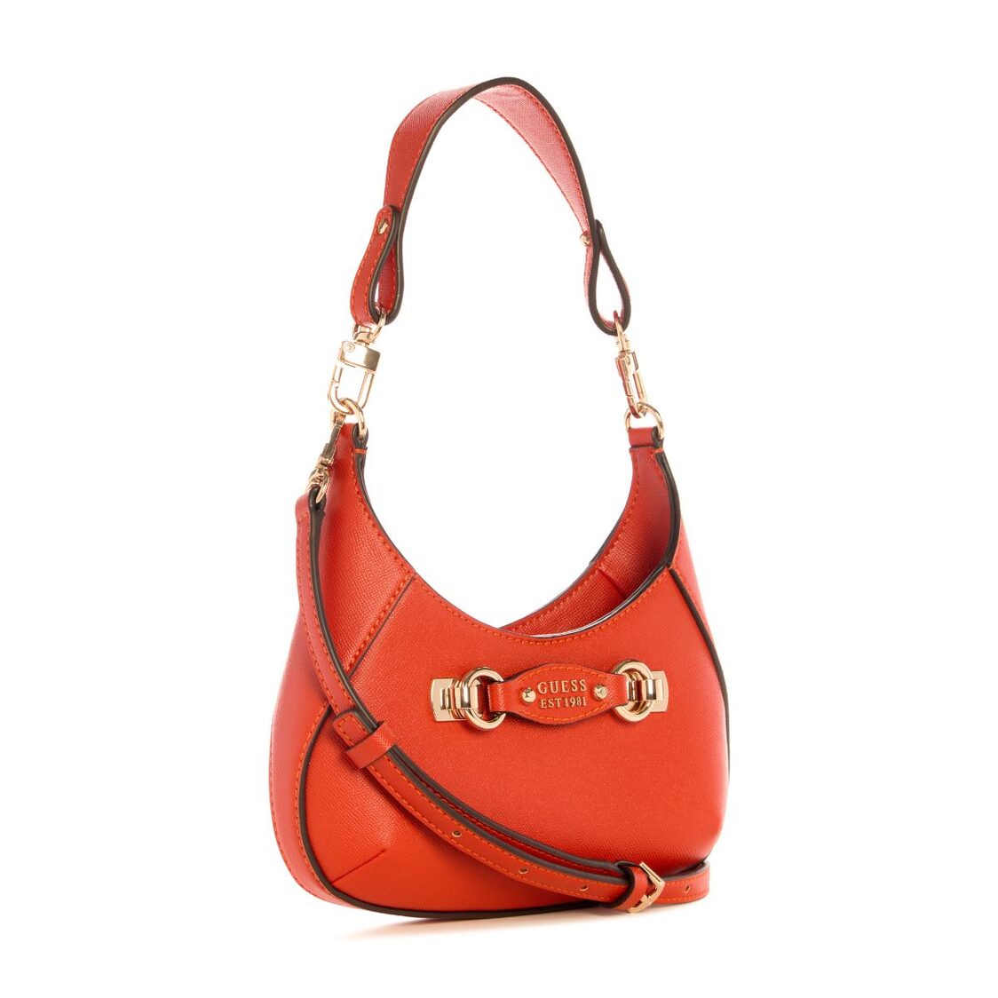 Guess Mimina Mini Top Zip Crossbody - Chili