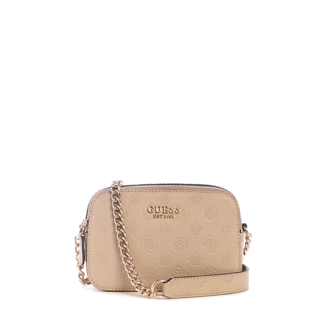 Guess Phoebe Slg Medium Zip Around - Simply Taupe Logo