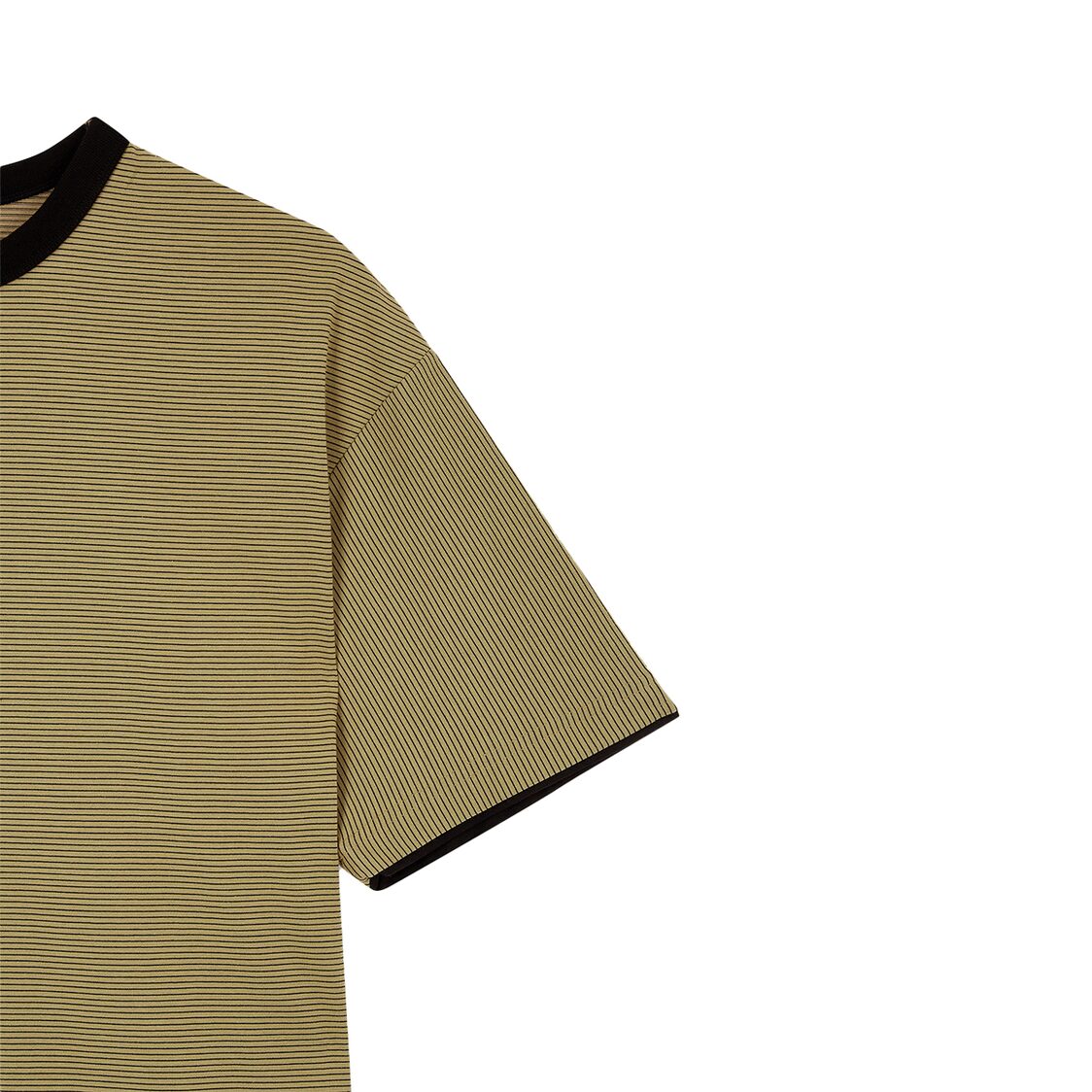 Studio Tomboy Striped Round Neck T-Shirt Beige