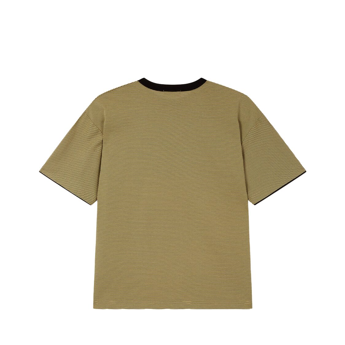 Studio Tomboy Striped Round Neck T-Shirt Beige