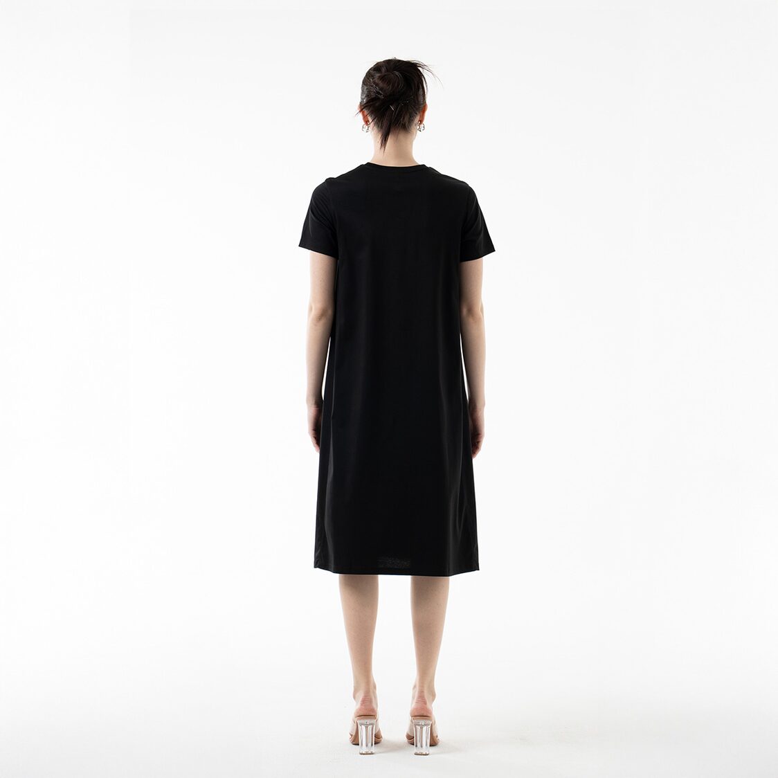 K/Woods Cozy Midi Dress in Black