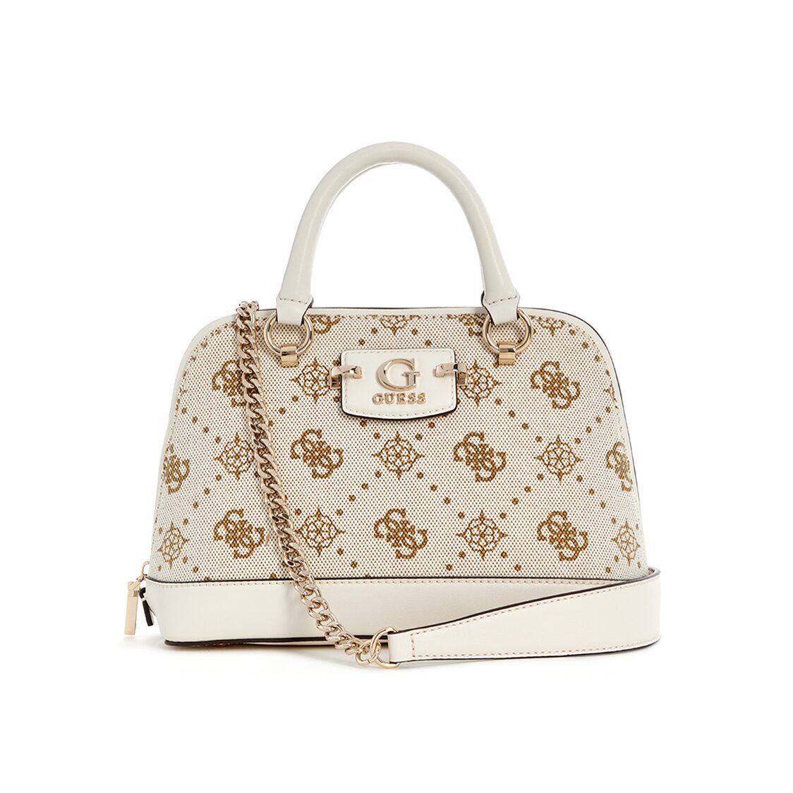 Guess Neda Dome Satchel,Off White Logo