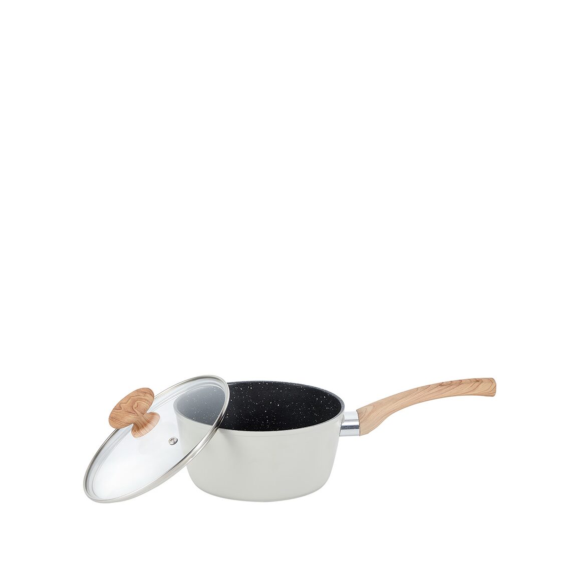 La Gourmet Shogun Okinawa Dusky Marble 18cm Saucepan + 18cm Frypan Set LGSNDY424181