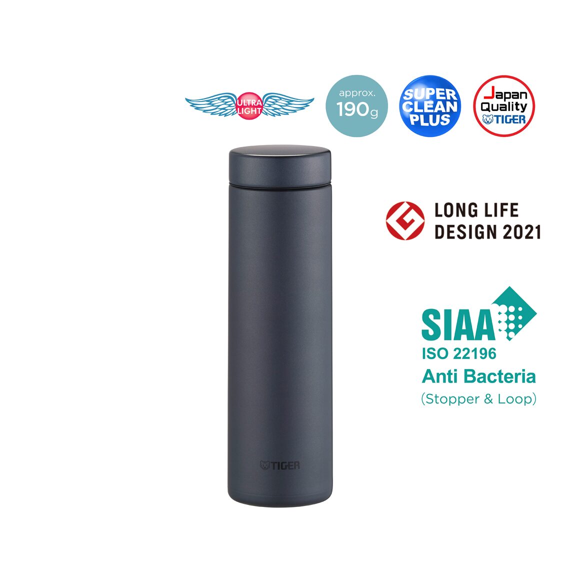 Tiger Anti-Bacteria Double Stainless Steel Thermal Mug 500ml (MMZ-K050)