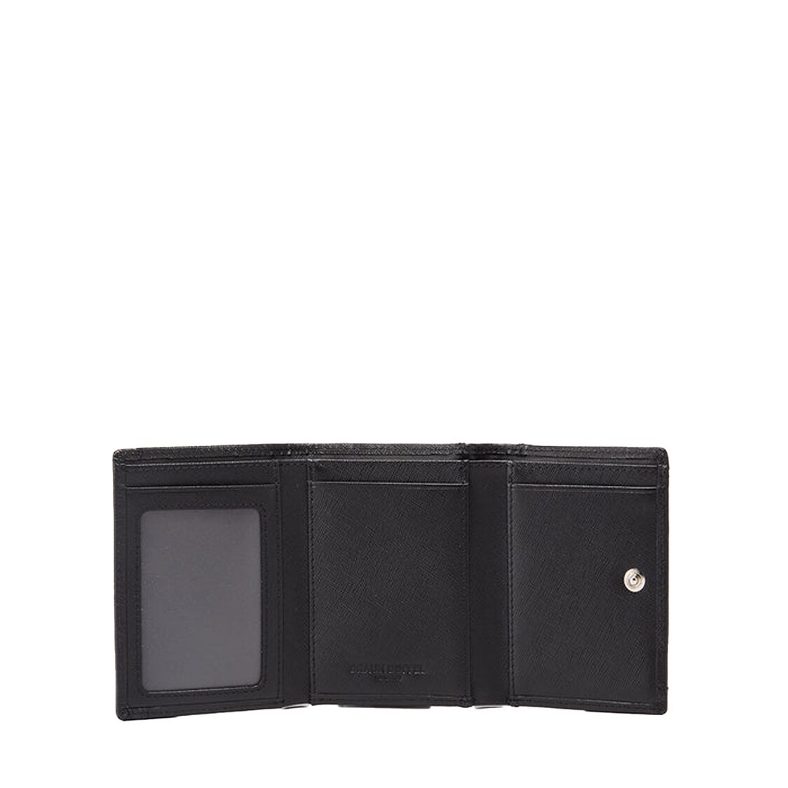 Braun Buffel Unire Tri-Fold Wallet With External Coin Compartment Black