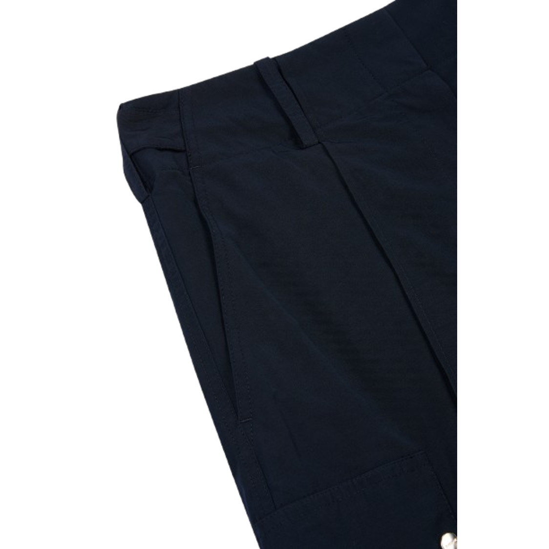 Voice Of Voices Logo Flap Detailed Shorts D/Navy