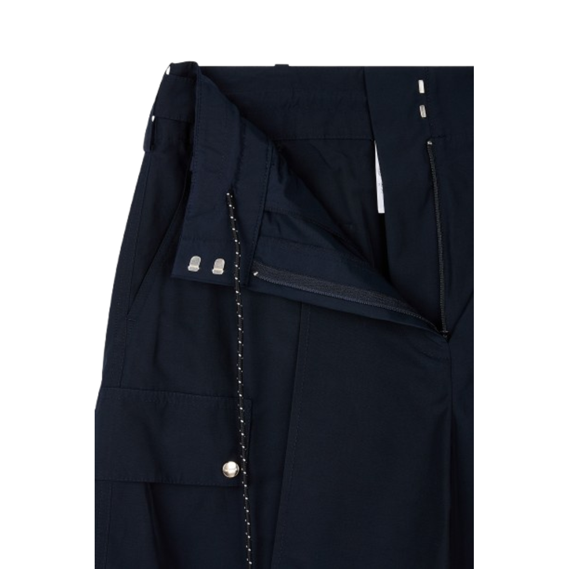 Voice Of Voices Logo Flap Detailed Shorts D/Navy